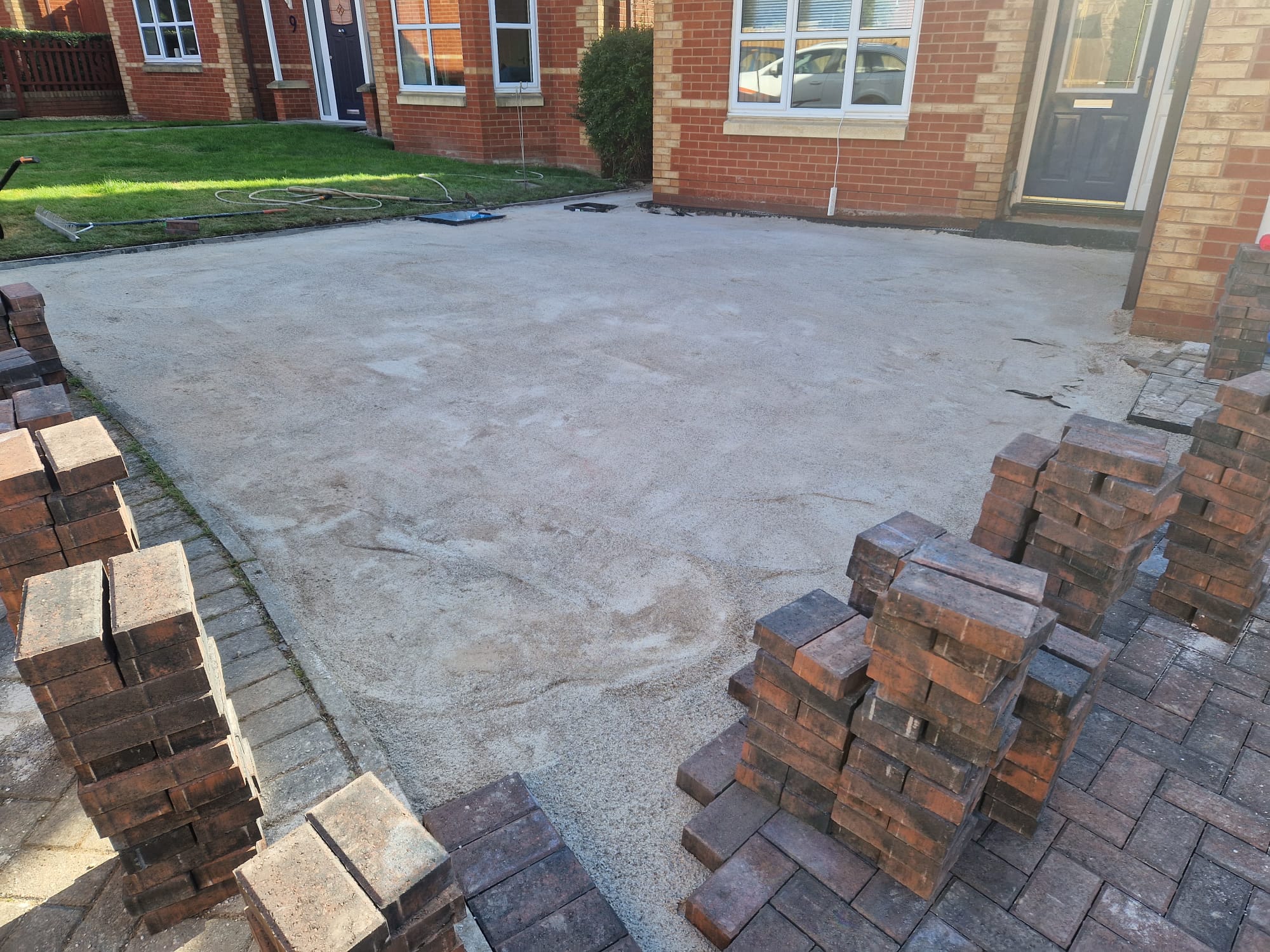 Block paving prep
