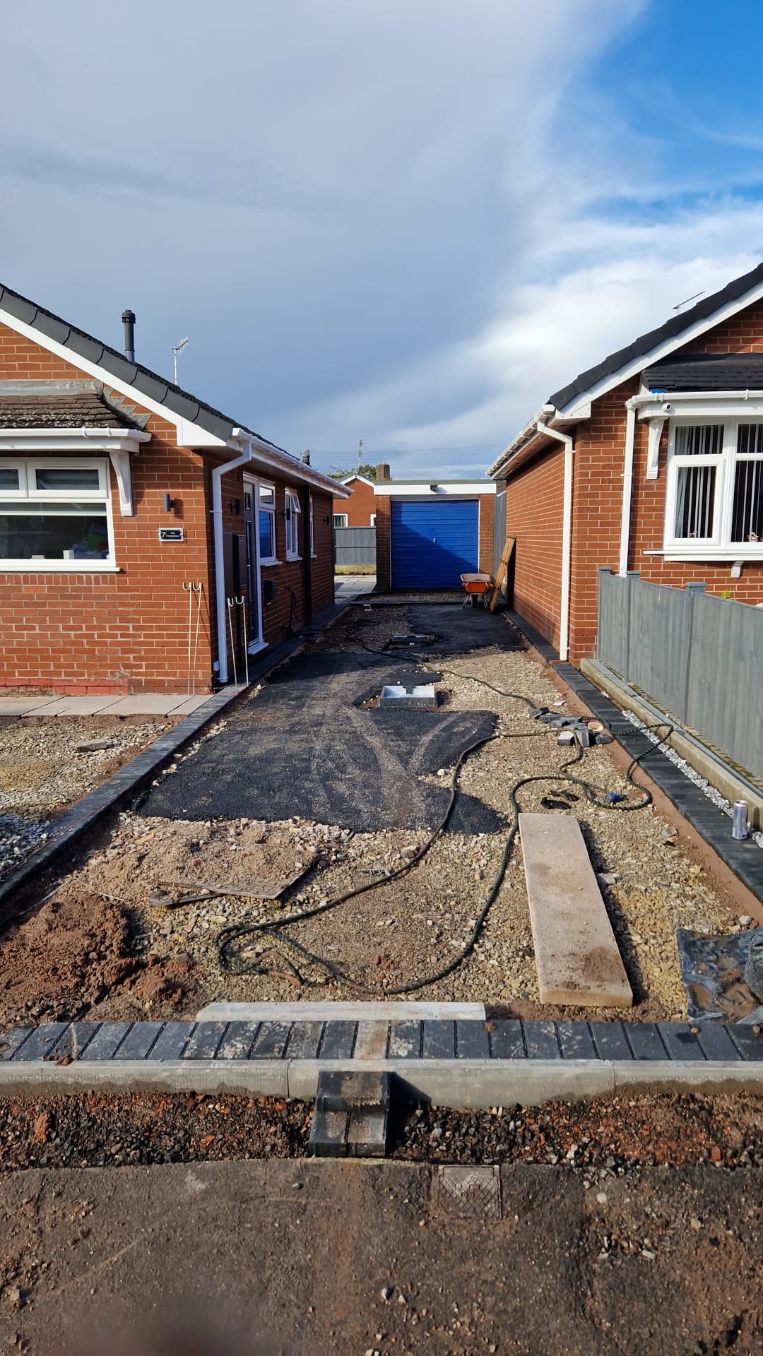 Tarmac driveway prep