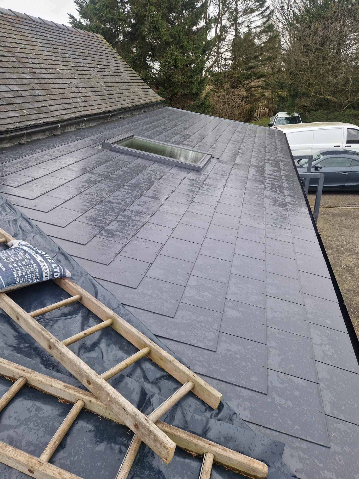 Extension roof complete