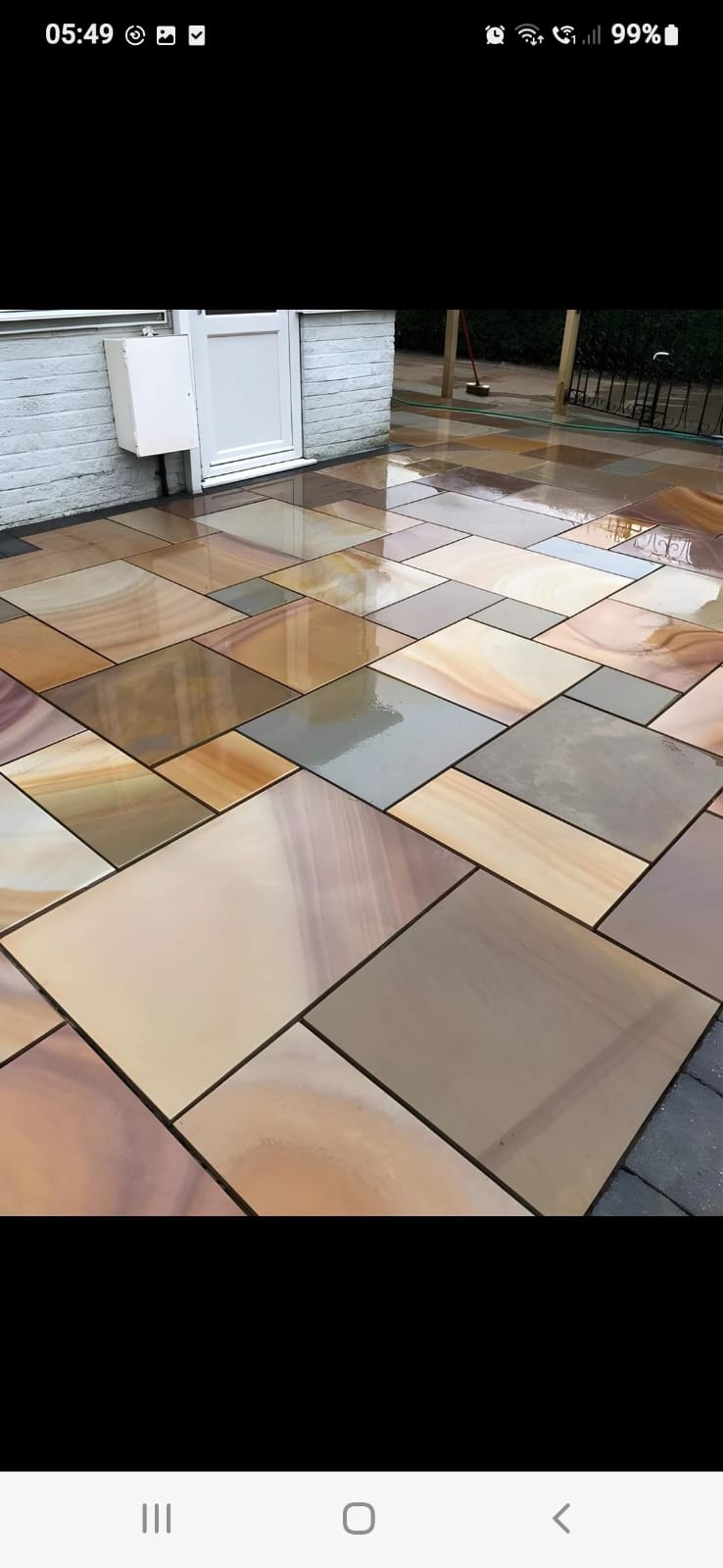 Indian stone paving